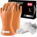 Natural Rubber Gloves High Voltage Electrical Insulating Linesmen's Gloves with Double-Layer