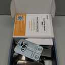 TEEHO TE002 Fingerprint Door Lock - Keyless Entry Electronic Keypad Deadbolt with 2 Backup Keys - Auto Lock - Easy Installation - Smart Locks for Front Door - Satin Nickel