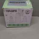 34 PCS Food Storage Containers Set with Airtight Lids (17 Lids &17 Containers) - BPA-Free Plastic Food Container for Kitchen Storage Organization, Fruit Meal-prep Containers with Labels & Marker