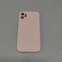 Vooii Compatible with iPhone 11 Case, Upgraded Liquid Silicone with [Flat Edges] [Camera Protection] [Soft Anti-Scratch Microfiber Lining] Phone Case for iPhone 11 6.1 inch - Sand Pink