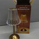 Cordless Table Lamps for Home,Table,Dining Room, Gold Rechargeable Lamps, USB Charge 12'' Tall LED Brass Portable Outdoor Indoor Table Lamp with Built-in Dimmer