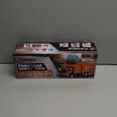 FUBARBAR Metal Garbage Truck Toy Model  1:43 Diecast Recycling Waste Transport Truck with Trash Bin, Pull Back Model Car Toy for Kids Boys (Blue)