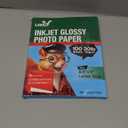 Uinkit 100 sheets 115gsm Photo Paper 30lb Very Thin Flyer Photo Paper Glossy 8.5x11 Single Side Inkjet Paper DIY Chip Bag Glossy Photos Brochure Paper Picture for Inkjet Printer with Dye Ink