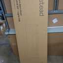 Stead Modern Farmhouse Entertainment Center with Sliding Glass Doors & Storage, 58” Barn Door TV Stand for Bedroom, Media Console Supporting 32-65" TVs for Living Room (Light Oak), Media Console Table