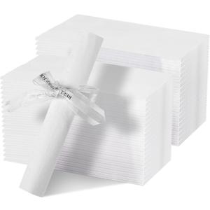 400PCS White Disposable Napkins, 3-Ply Premium Paper Napkins for Weddings, Parties, Dinner, and Everyday Use - Soft and Absorbent Hand Towels, Elegant Paper Guest Towels, Eco-Friendly, Bulk Pack