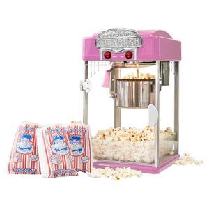 Popcorn Popper Machine-4 OZ Vintage Professional Popcorn Maker Theater Style with Nonstick Kettle Warming Light and Serving Scoop