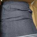 Andency King Size Comforter Set 7 Pieces - Black White Striped Bed in a Bag, Soft Patchwork All Season Bedding Set with Comforter, Fitted & Flat Sheet, Pillowcases & Shams