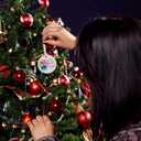 2 x Gifts for Friends Women, Friends Christmas Ornaments, Bestie Gifts for Women, Best Friend Ornament Ceramic Ornament