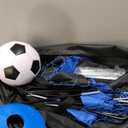 Kids Soccer Goals for Backyard Set - 2 Pack of Portable Pop Up Soccer Nets with Ball,Cones,Complete Training Equipment Kit for Toddler,Youth,Kids Age 3-14,Outdoor Sports Game (Blue Black)