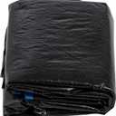 Machrus Upper Bounce Trampoline Weather Cover - 7.5FT 8FT 10FT 11FT 12FT 13FT 14FT 15FT 16FT 17FT 8X14FT 9X15FT 10X17FT -Weather-Resistant Trampoline Protective Cover (Black)