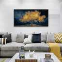 Tsomzxng Modern Canvas Wall Art Decor Print Paintings Gold Tree Of Life Landscape Painting Prints Abstract Wall Decor Picture For Bedroom Office Home Kitchen Artwork Ready To Hang 20"40"