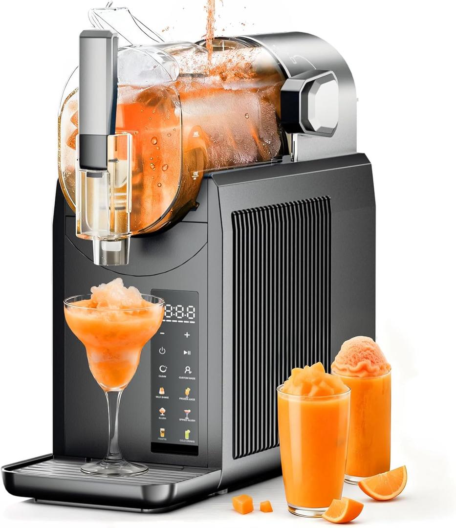 Slushie Machine for Home, Professional Frozen Drink Maker - No Ice Needed, Auto Clean, 6 Preset Programs, Rapid Freezing in 15 Mins, Keep 4H Fresh, for Frozen Margaritas, Frapps, Milkshakes and More
