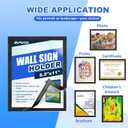 Magnetic Sign Holder & Picture Frame 8.5 x 11, 12 Pack