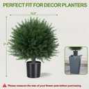 DREAMLOOM Topiary Cedar Trees Artificial Outdoor Ball in Planter, 1-Pack