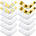Geyoga 6 Pairs Sublimation Arm Sleeves, UV Sun Protection Blank Cooling Arm Sleeves Sublimation for Women Driving, Golfing, Fishing, Cycling, Hiking, Sports