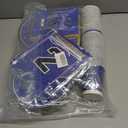 Graduation Decorations 2026 Disposable Blue Graduation Tableware Kit for 50 Guests Plates Napkins Cups Tablecloth Hanging Graduation Party Decorations 2026