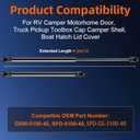 Qty (2) SL35-40 GSNI-5100-40 12in 40lb/178N Gas Strut for RV Camper Motorhome Door, LGP6-120-40 SPD-GS-5100-40 Shock Lift Support for Truck Pickup Toolbox Cap Camper Shell Boat Hatch Parts