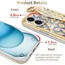 PHOQOYO for iPhone 13 Wrist Band Kickstand Cover Case Cheetah Print Ultra Slim IMD Shockproof Protection Holder Cover Case for Apple iPhone 13 6.1-inch (Leopard Skin Pattern)