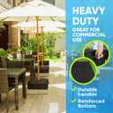 BaseMate Square Umbrella Base Weight, 18" ~ Fits Any Offset, Cantilever & Any Outdoor Patio Umbrella Stand ~ Easy Set up (Side-Slot Opening)
