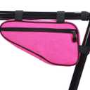 Triangle Bike Bag - Front Frame Triangle Bag, Cycling Accessory, Large Capacity, Portable Pouch (Pink)