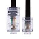 Keple 3m RJ11 to RJ45 Cable RJ11 to RJ45 Cable Phone Telephone Cord RJ11 6P4C to RJ45 8P8C Connector Plug Cable for Landline Telephone (Black) (3 Meter / 10 Feet)