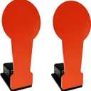 Atflbox 3/8" AR500 12.8'' Classic Popper Steel Shooting Target, 6'' Plate Auto Reset Target for Shooting Range, Suitable for Pistol, Rifle, Handgun, Shotgun, Rimfire