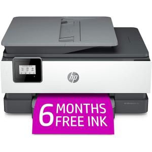 HP OfficeJet 8015e Wireless Color All-in-One Printer with 6 Months Free Ink 