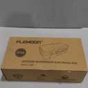 Flemoon Medium Outdoor Electrical Box (11.5x5.2x4 inch), IP54 Waterproof Extension Cord Cover w/6 Cable Entry Ports, Weatherproof Connection Box for Power Strip, Timer, Plug, Holiday Lights, Black