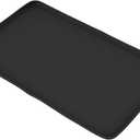 Silicone Coffee Mat, Water Proof Raised Edge Coffee Bar Mats for Espresso Machine Station Accessories, Heat Proof Dish Drying Pad for Kitchen Counter, 18.5x11in (47x28cm/18.5x11in) (#512, Black)