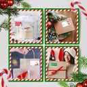 3 x 500 PCS Christmas Gift Tags, Self Adhesive Santa Claus Stickers, Festive Holiday Name Labels for Wrapping Paper Presents Decor, 8 Designs (Cartoon-1)