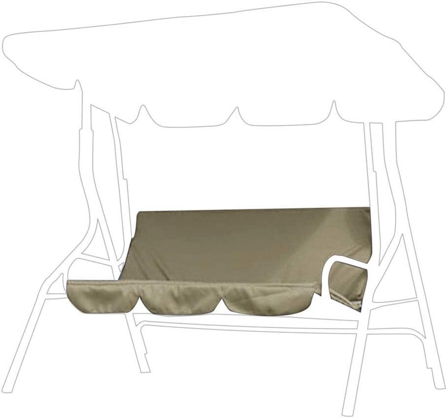 Swing Seat Cushion,150x150x10cm Fabric 3 Seater Swing Seat Bench Cushion Cover Hammock Seat Mat Pad,Good Gas Permeability for Outdoor Courtyard Garden (Beige)