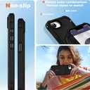 Compatible with iPhone 16e Case 6.1'' with Magnetic Ring Stand [Military Drop Protection][Compatible with MagSafe] Shockproof 16e Phone Case for Men Wowen,Black