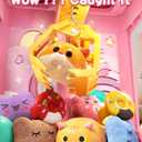 Claw Machine for Kids, Mini Vending Machine with Game Coins & Music, Prize Dispenser Toys for Girls and Boys, Electronic Claw Game Machine for Party Birthdays, Includes 30 Mini Toys