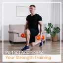 LIONSCOOL Set of 2 Neoprene Coated Dumbbell Hand Weights, Anti-Slip and Anti-Roll Hex Dumbbells in Pair for Strength Training, Resistance Training