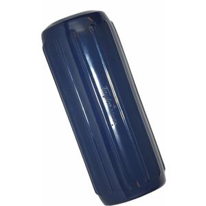 Taylor Made Big B Inflatable Boat Fender, Captain's Navy (6" x 15") End-to-End Line Passage Fits 5/8" Rope, Hangs Horizontally or Vertically, Ribbed, Needle Valve, Marine-Grade Vinyl - 571025