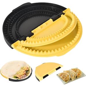 3-in-1 Tortilla Sealer Crimper Maker 6/8/10 Inch Adjustable Sealing Press Tool for Quesadillas, Tacos, Wraps & Sandwiches | BPA-Free, Dishwasher Safe