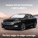 EcoNour Windshield Sunshade Compatible for Ford Fusion 2013-2019 2020 2021, Sun Visor for Front Windshield & Window Sun Shade Cover, UV Heat Blocker & Protector, Car Accessories