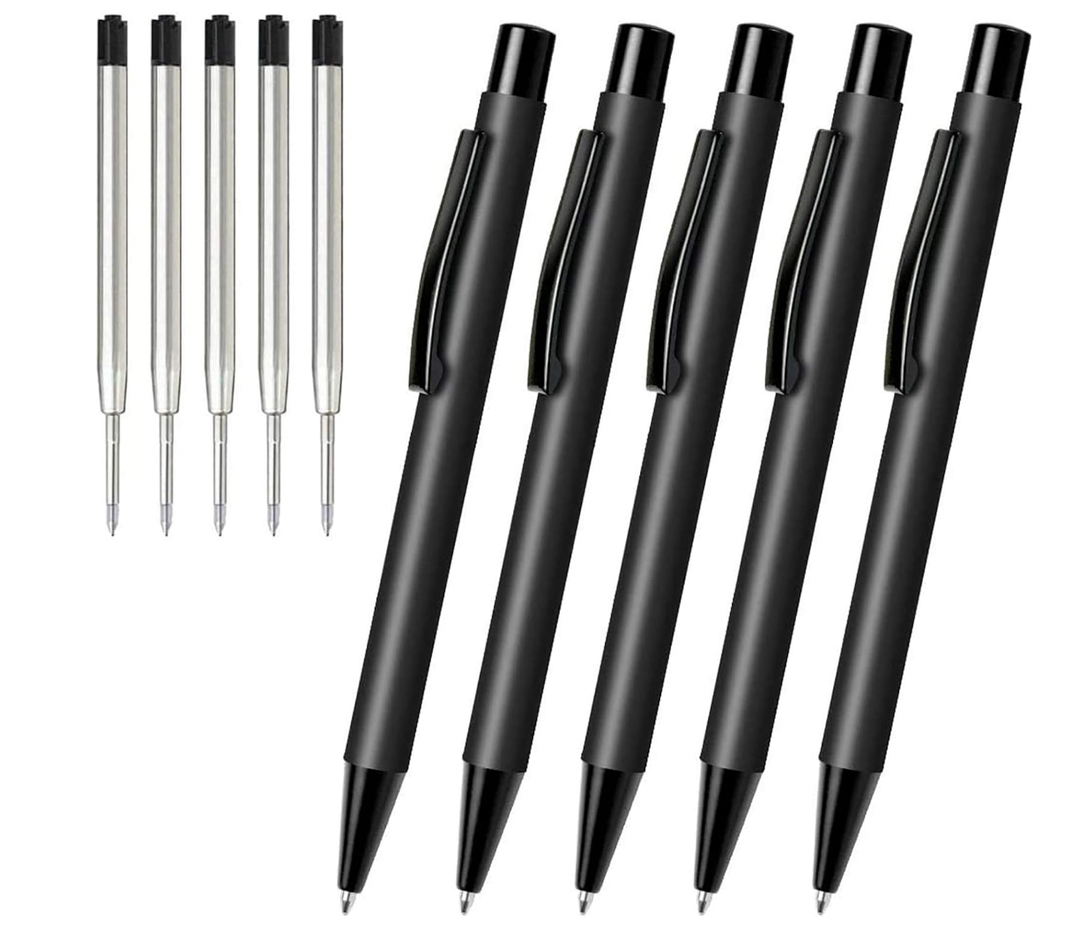 Cambond Ballpoint Pens Wood Pen - Fancy Pens with Gift Box Christmas Gift Nice Pens Set for Men Women Employee Journaling Executive Black Ink 1.0mm, 3 Pens with 3 Extra Refills