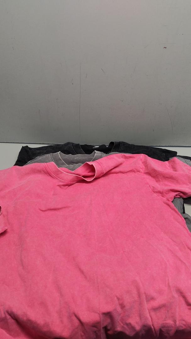 3 Pack Men Oversized T Shirts Cotton Tee Vintage Unisex Short Sleeves Casual Loose Wash Basic Streetwear Baggy Tops M