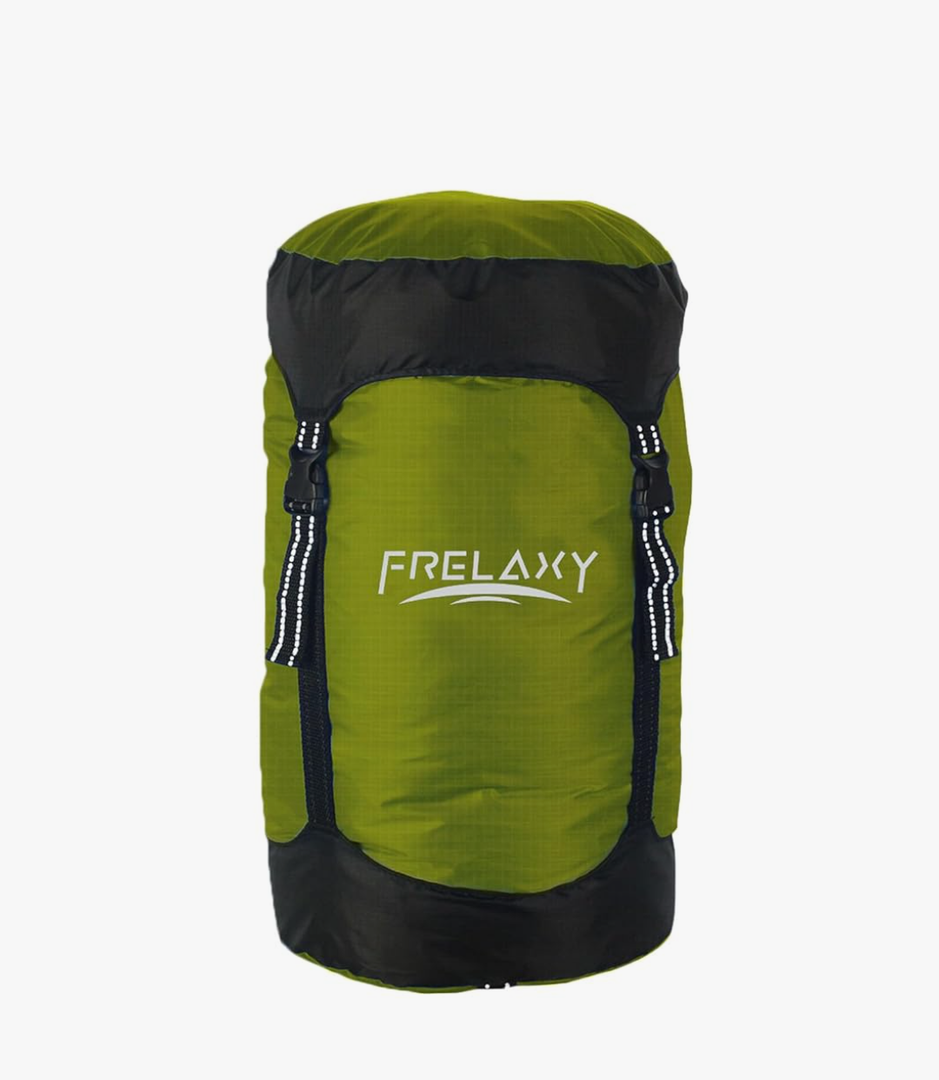 Frelaxy Compression Sack, 40% More Storage! 11L/18L/30L/45L/52L Compression Stuff Sack, Water-Resistant & Ultralight Sleeping Bag Stuff Sack - Space Saving Gear for Camping, Hiking SmallSize