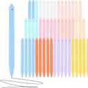 Bulk Pens -50-Pack Black Ink Pens - 1.0mm Medium Nib, Smooth Writing Non-Bleeding Ballpoint Pens, Retractable Click Pens (Black Ink)