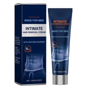 2026 New Painless Hair Removal Cream for Men, Fast-Acting Gentle Depilatory, Intimate & Body Depilatory Cream for Male Grooming, Moisturizing Soothing Formula