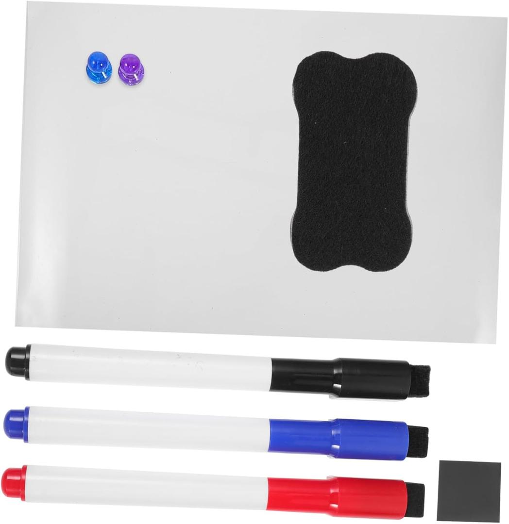 Magnetic Mini Whiteboard for Fridge  Small Dry Erase Board Planning Features  for Home and Office Organization