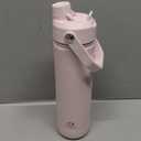 ENCOOL Insulated Water Bottle with Straw Stainless Steel Water Bottle, Leak-Proof, BPA-Free, Double Wall Vacuum Keeps Cold for 24 Hours for Sports, Travel, School (26 oz, Cotton Candy)