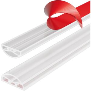39Inch New Shower Threshold Water Dam Barrier,Collapsible Self-Adhesive Silicone Shower Water Guard for Bathroom Bathtub and Kitchen,Shower Water Blocker Suitable for Wheelchair Acces(Transparent)