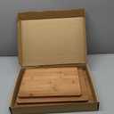 Zarler Bamboo Cutting Boards for Kitchen, Durable Wood Cutting Board with Juice Grooves and Handles, Wooden Chopping Board Set for Meal Prep, 500 Carbonized Bamboo, XL Size, Ideal Kitchen Gift