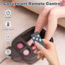 Collapsible Foot Bath, Foot Spa Bath Massager with Heat, Bubble, Remote Control, Temperature Control, 3 Pedicure Attachments, Feet Soaking Tub for Stress Relief