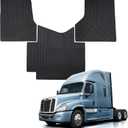 Floor Mats Compatible with Freightliner Cascadia 2008-2017 | TPE all-weather floor mat, waterproof & mud-proof liner, anti-slip texture, scratch guard, easy-clean heavy-duty