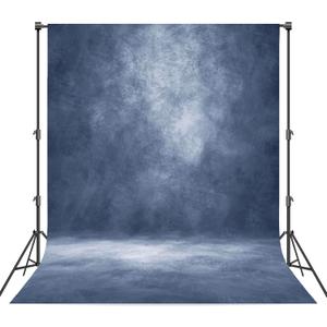 Abstract Professional Photography Backdrop for Portrait Photo Props Booth Background Photoshoot Studio with Polyester Fabric Roller Pocket on Top (8x10ft,Blue,No Stand)