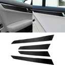 Car Interior Accessories 4 Pieces Carbon Fiber Inner Door Strip Decal for Mercedes-Benz C-Class W204 2007-13